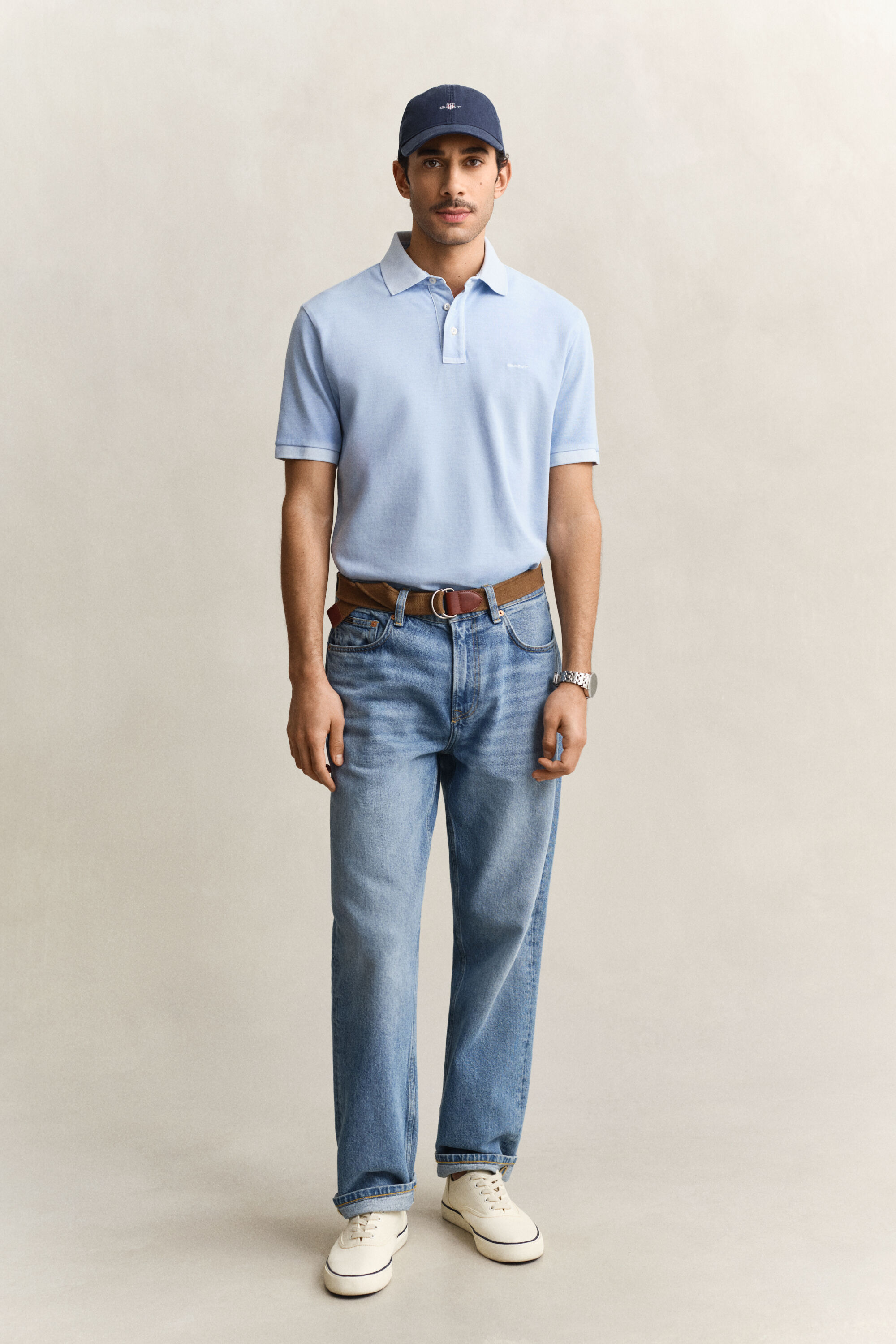 Sunfaded poloskjorte