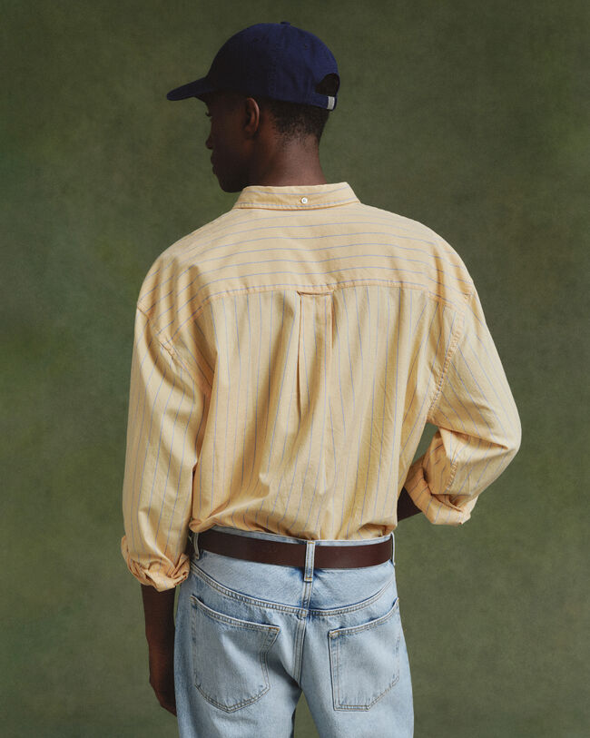 Oversized Dreamy stribet Oxford skjorte