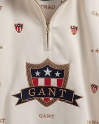 Teens Banner Shield sweatshirt med halv lynl&aring;s