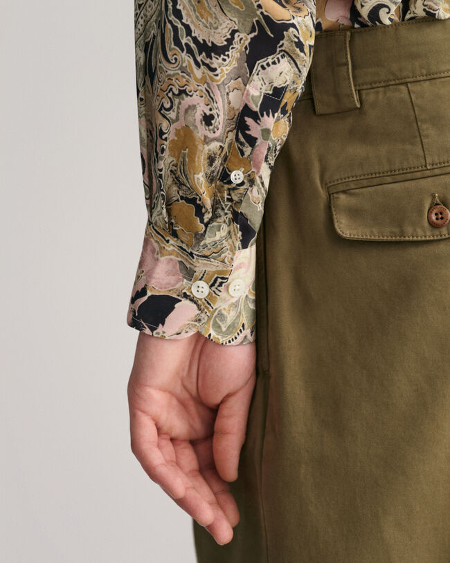 Oversized paisley skjorte af lyocell