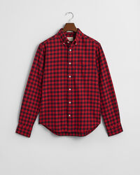 Regular fit ternet flannelskjorte