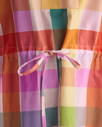 Flerternet kjole af bomuld og silke