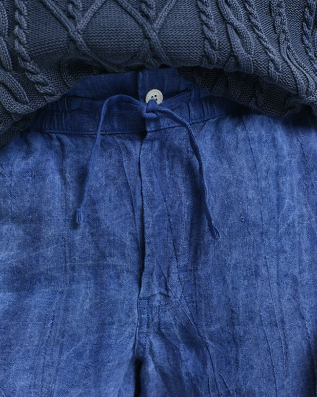 Relaxed fit Resort shorts af hør