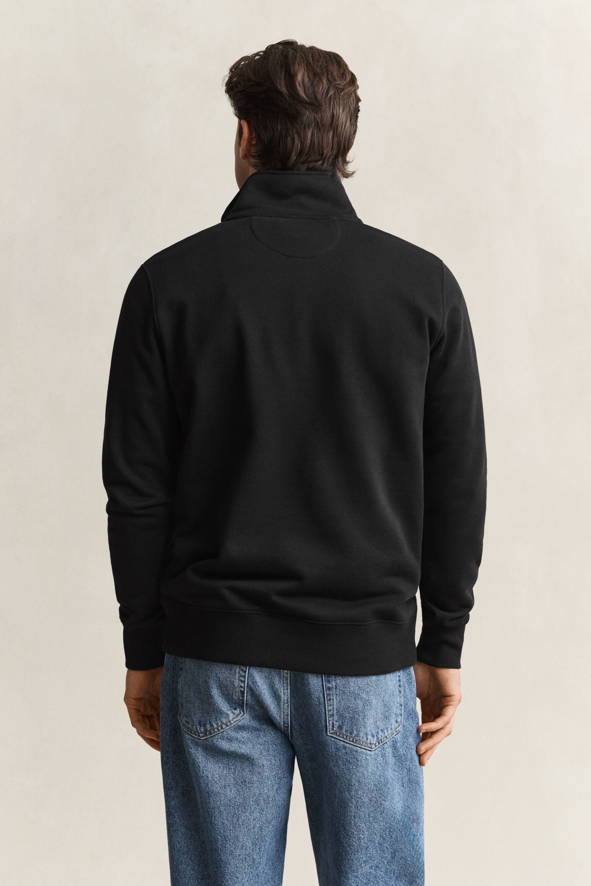 Shield sweatshirt med halv lynlås