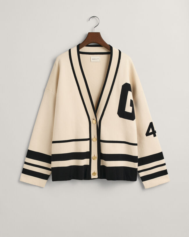 GANT Varsity cardigan med V-hals