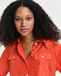 Relaxed fit habotai silkeskjorte