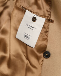 Dobbeltradet uldfrakke