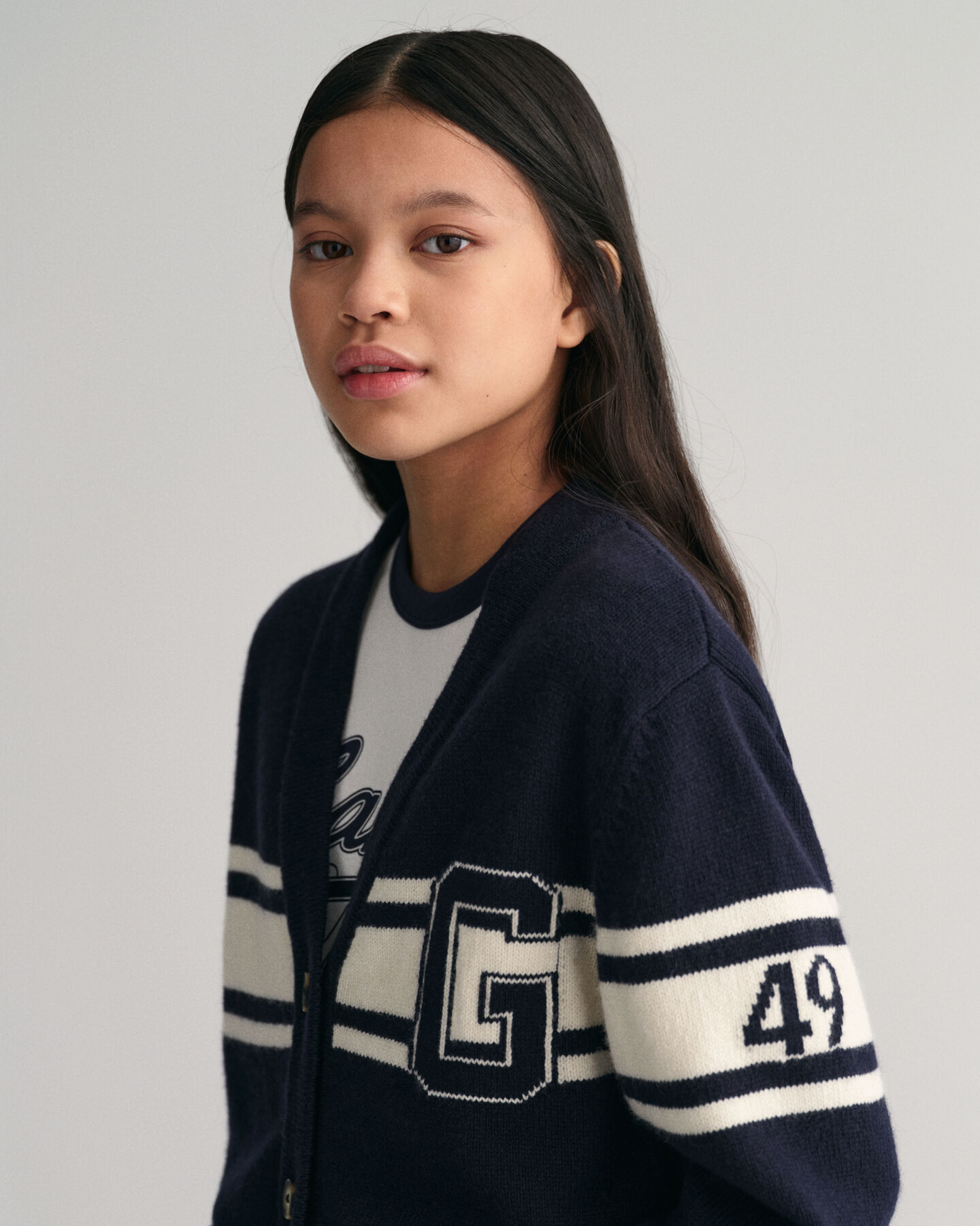 Teen Girls GANT Varsity cardigan
