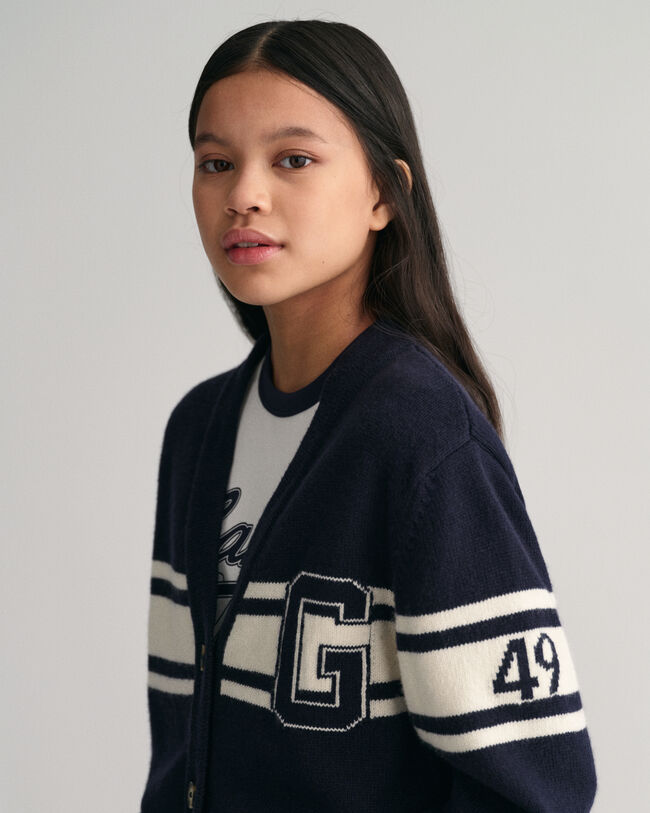 Teen Girls GANT Varsity cardigan