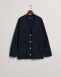 Relaxed fit cardigan med V-hals