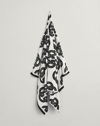 Strandhåndklæde med monogram-tryk