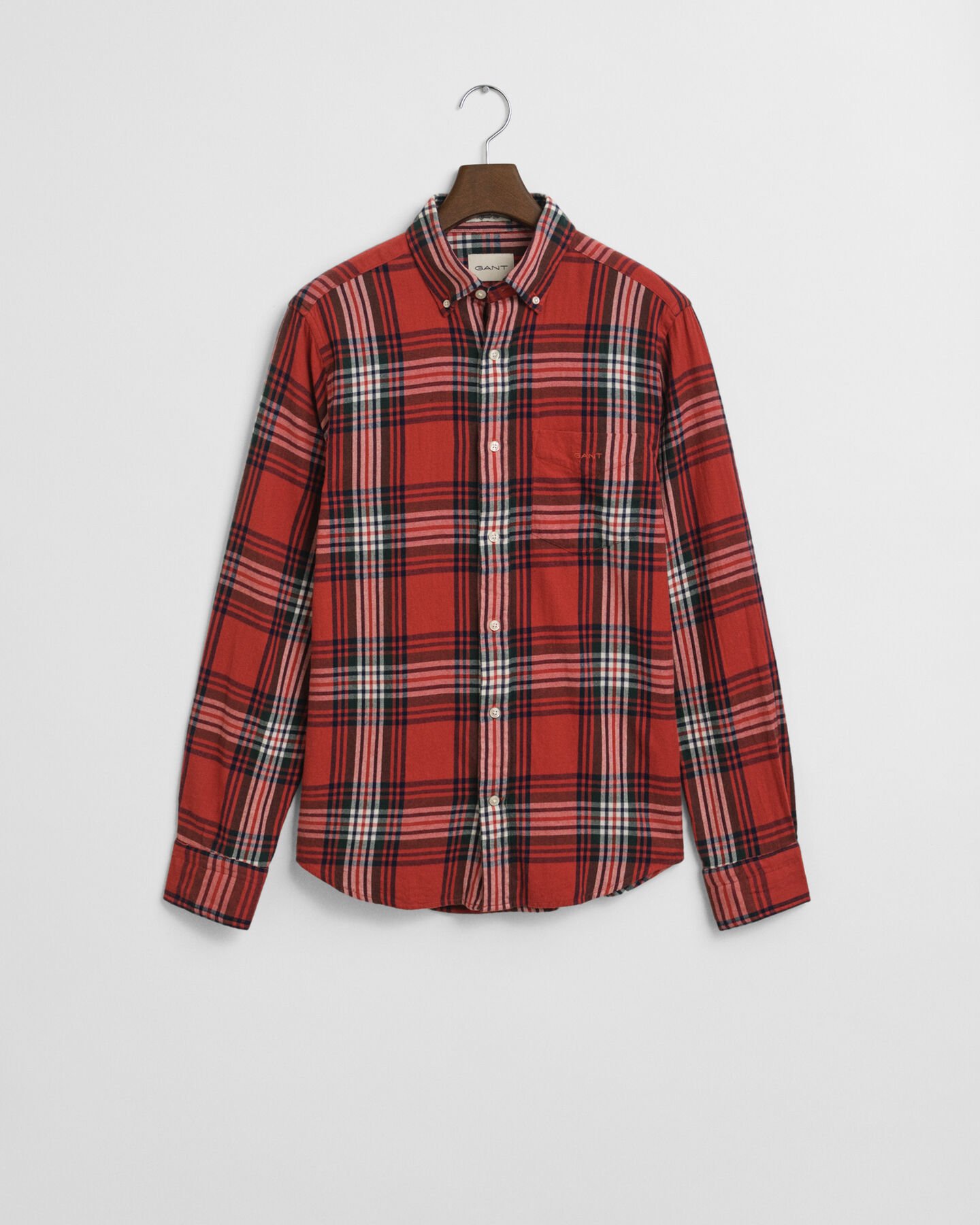 Regular fit Windblown flannelskjorte med tern