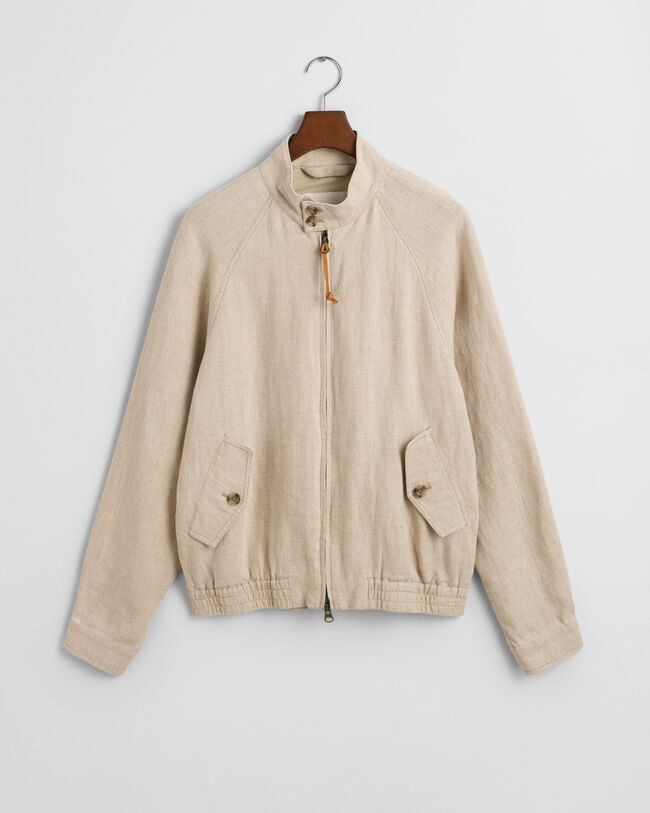 Harrington jakke af hør