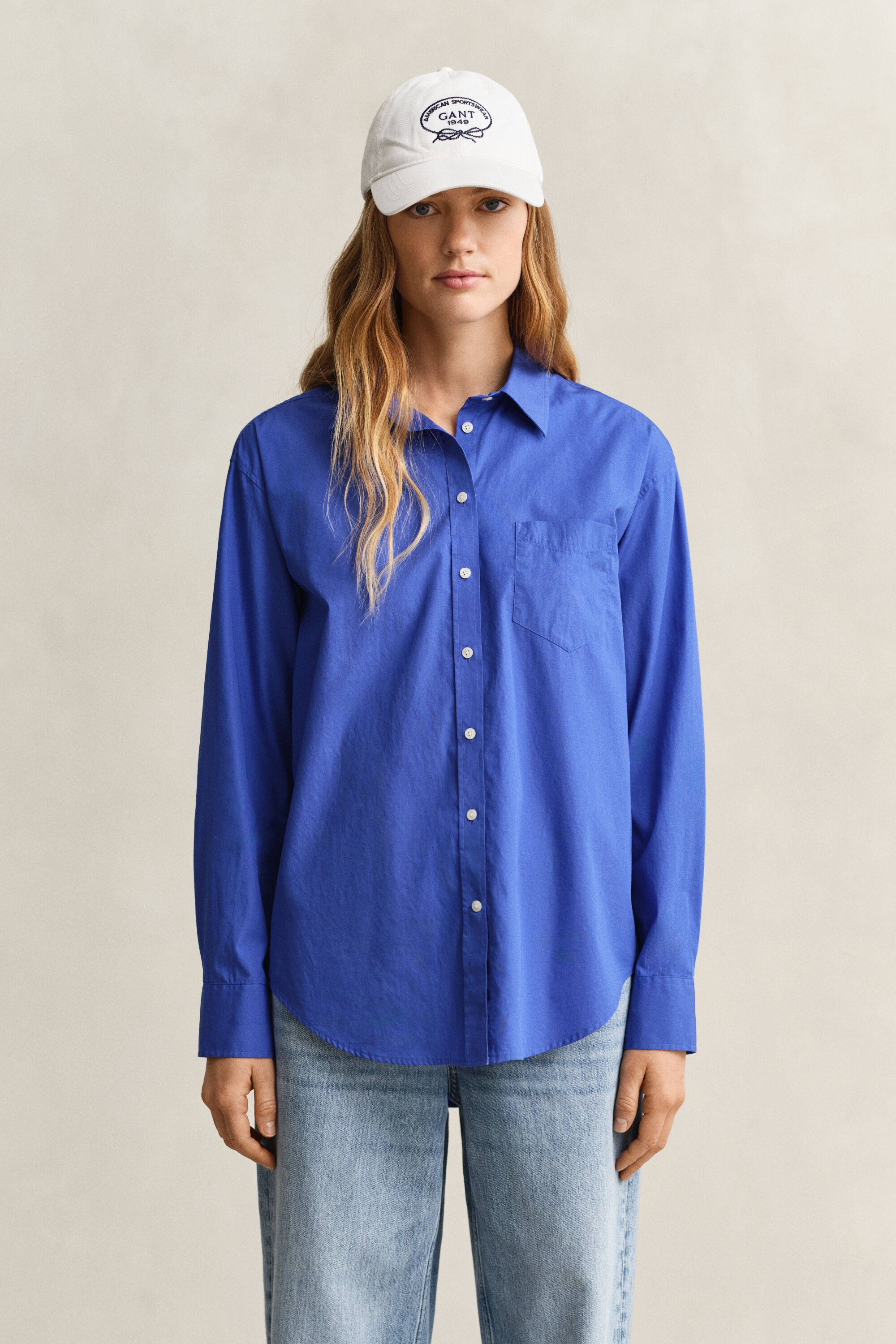Relaxed Fit klassisk poplin-skjorte