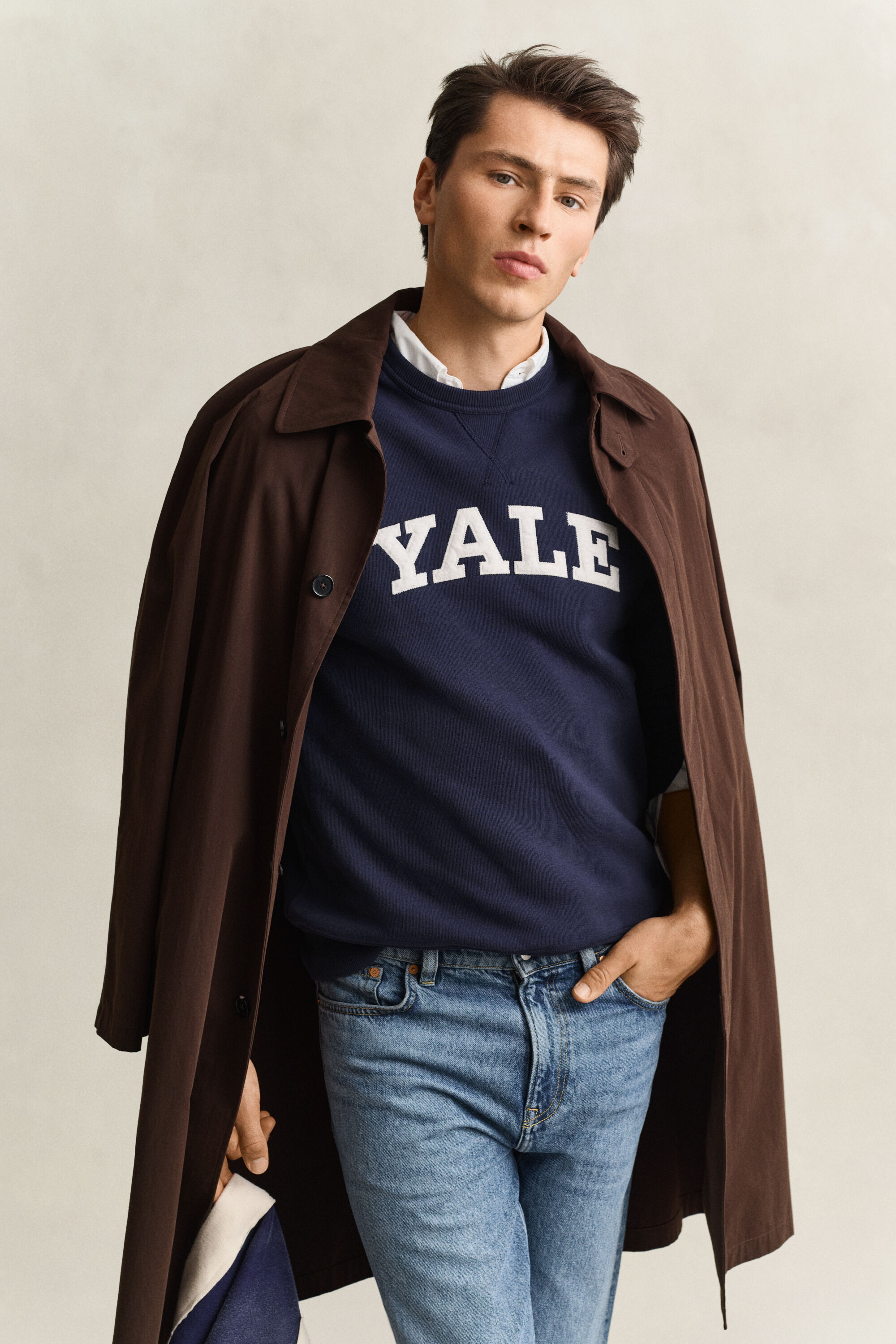 Gant x Yale sweatshirt med crewneck