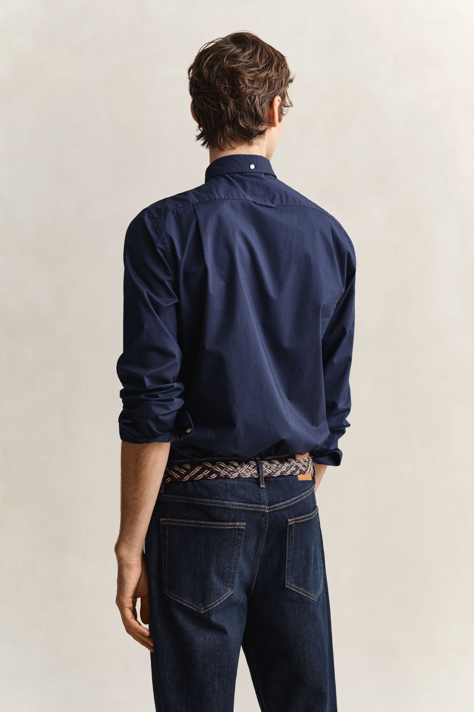 Slim fit klassisk poplin-skjorte