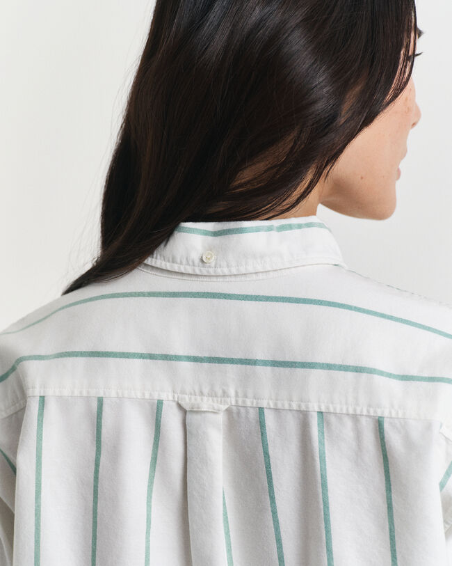 Relaxed fit klassisk stribet Oxford-skjorte