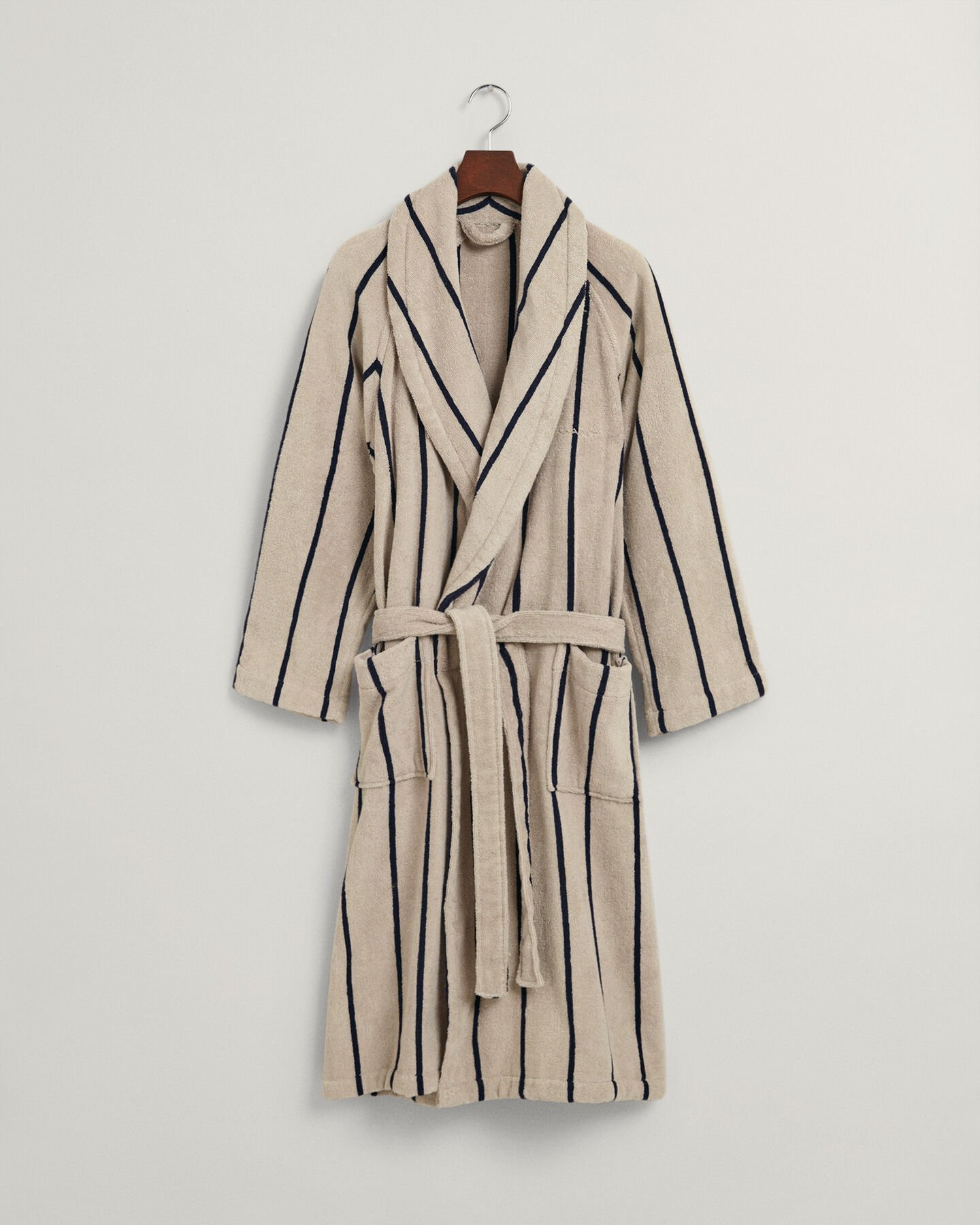 Stribet badekåbe
