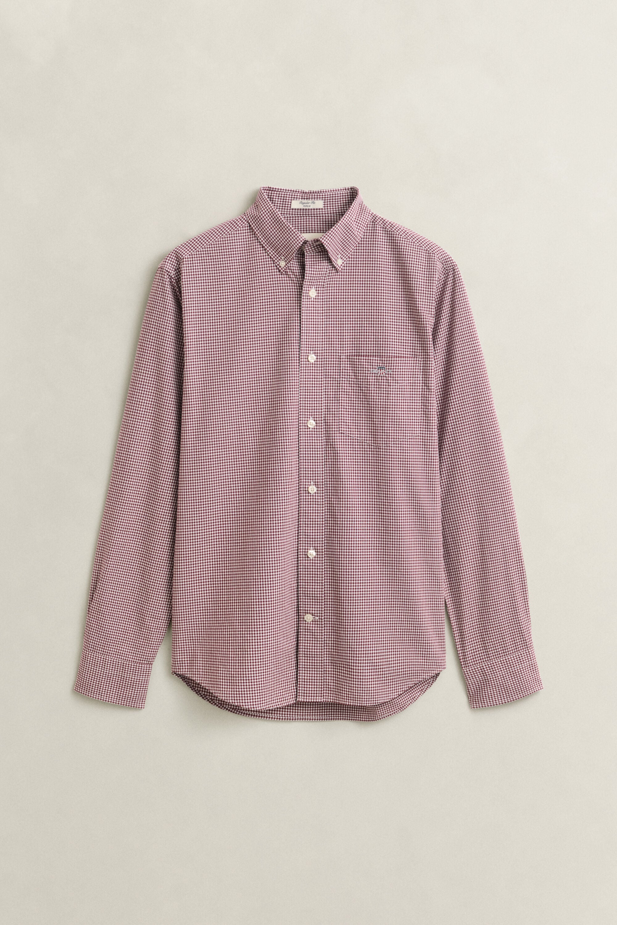 Gingham klassisk poplin-skjorte