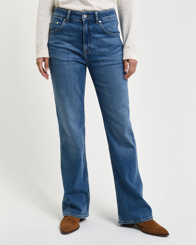 Slim fit jeans med svaj