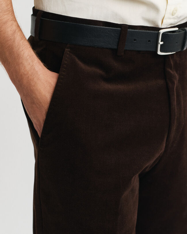 Jakkesæt-bukser i fløjl