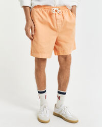 Regular fit Sunfaded shorts med løbesnor