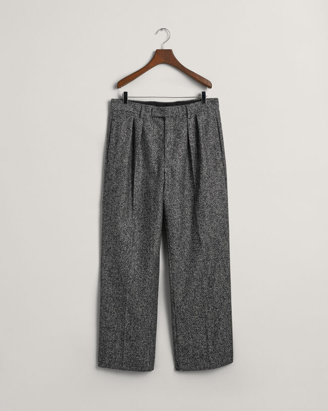 Jakkesæt-bukser i tweed med brede ben GANT
