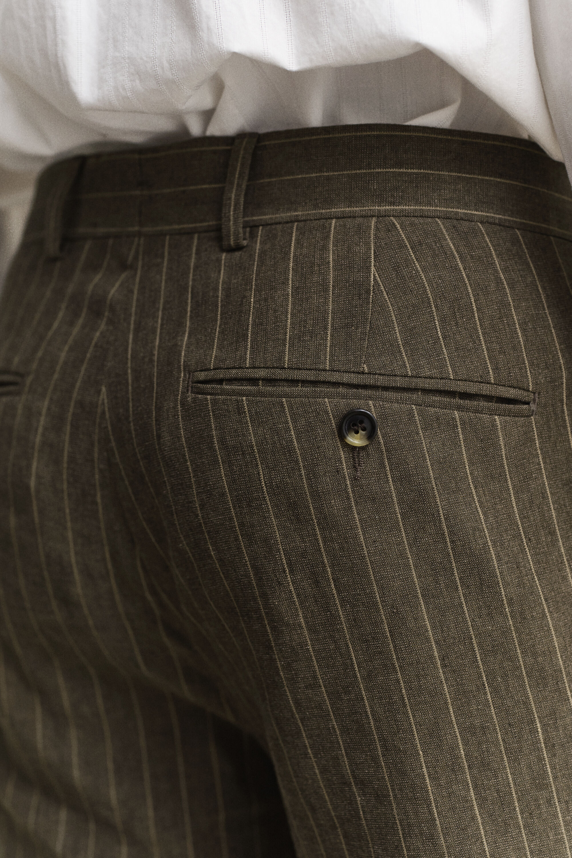 Nålestribede jakkesæt-bukser