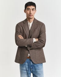 Slim fit houndstooth-ternet blazer