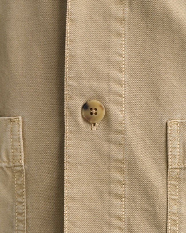 Garment-dyed overskjorte i twill