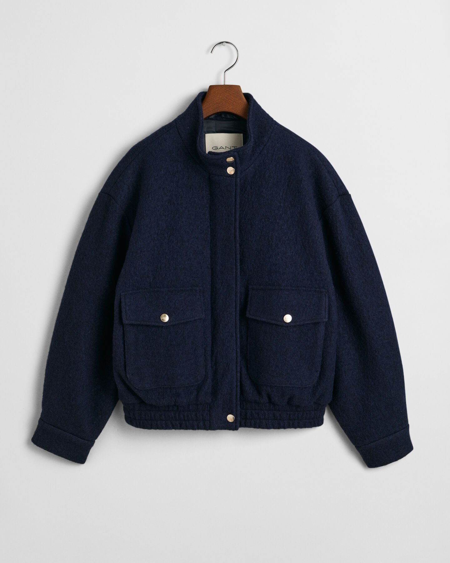 Harrington jakke af uld