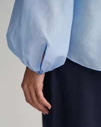 Relaxed fit bomuldssilkebluse