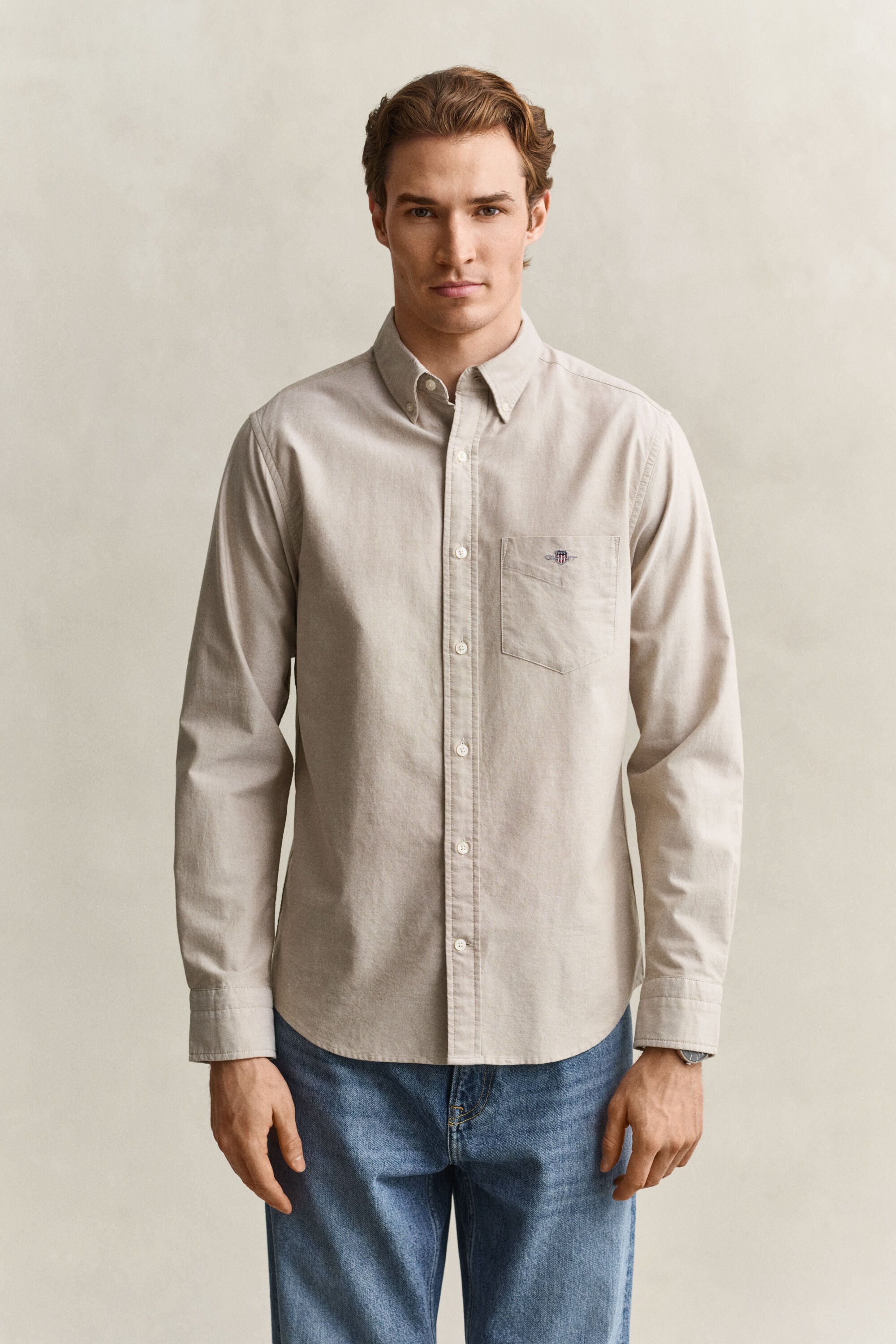 Regular fit klassisk Oxford-skjorte