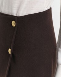 Midi håndsyet slå-om nederdel