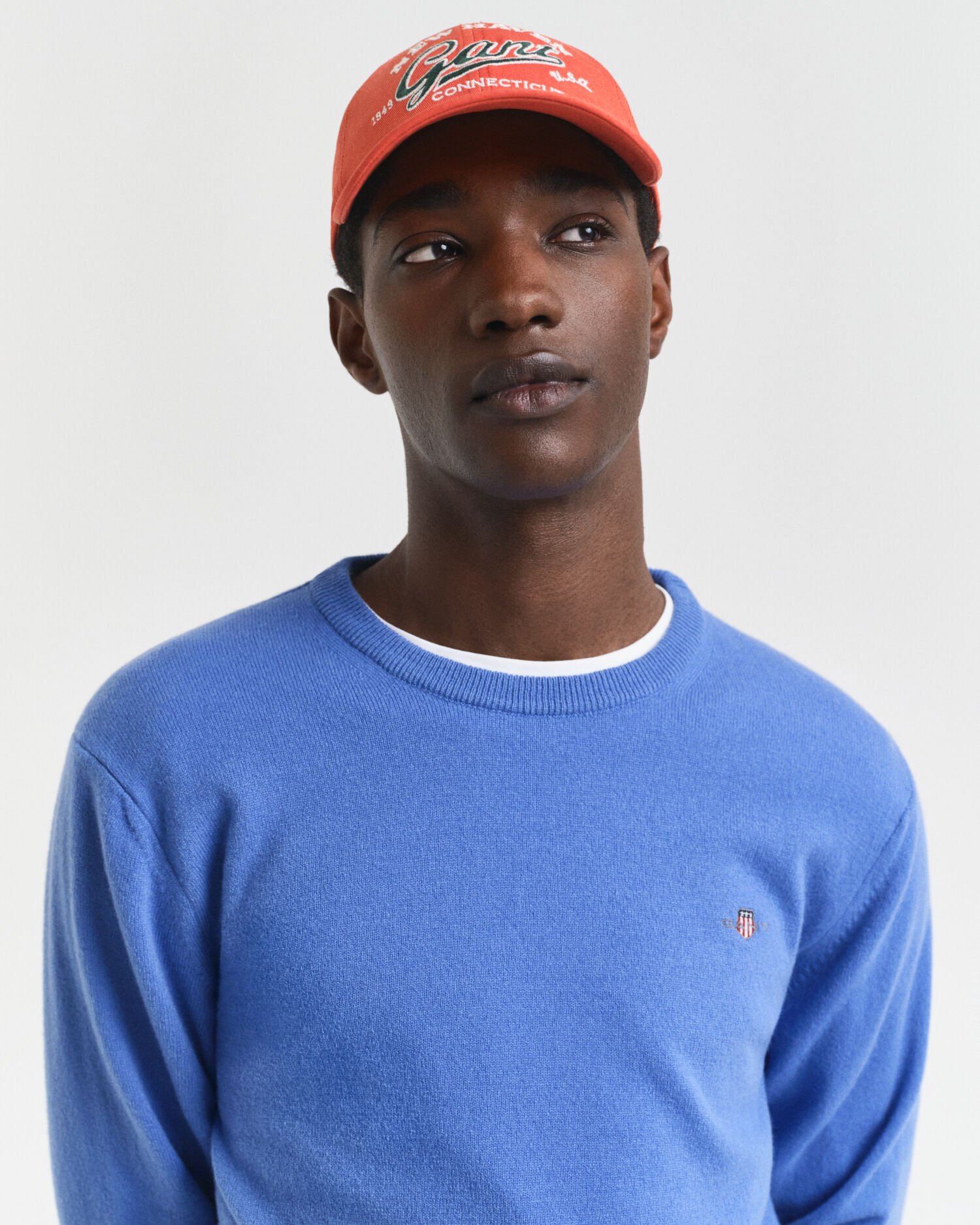 Crewneck sweater i ekstra fin lammeuld