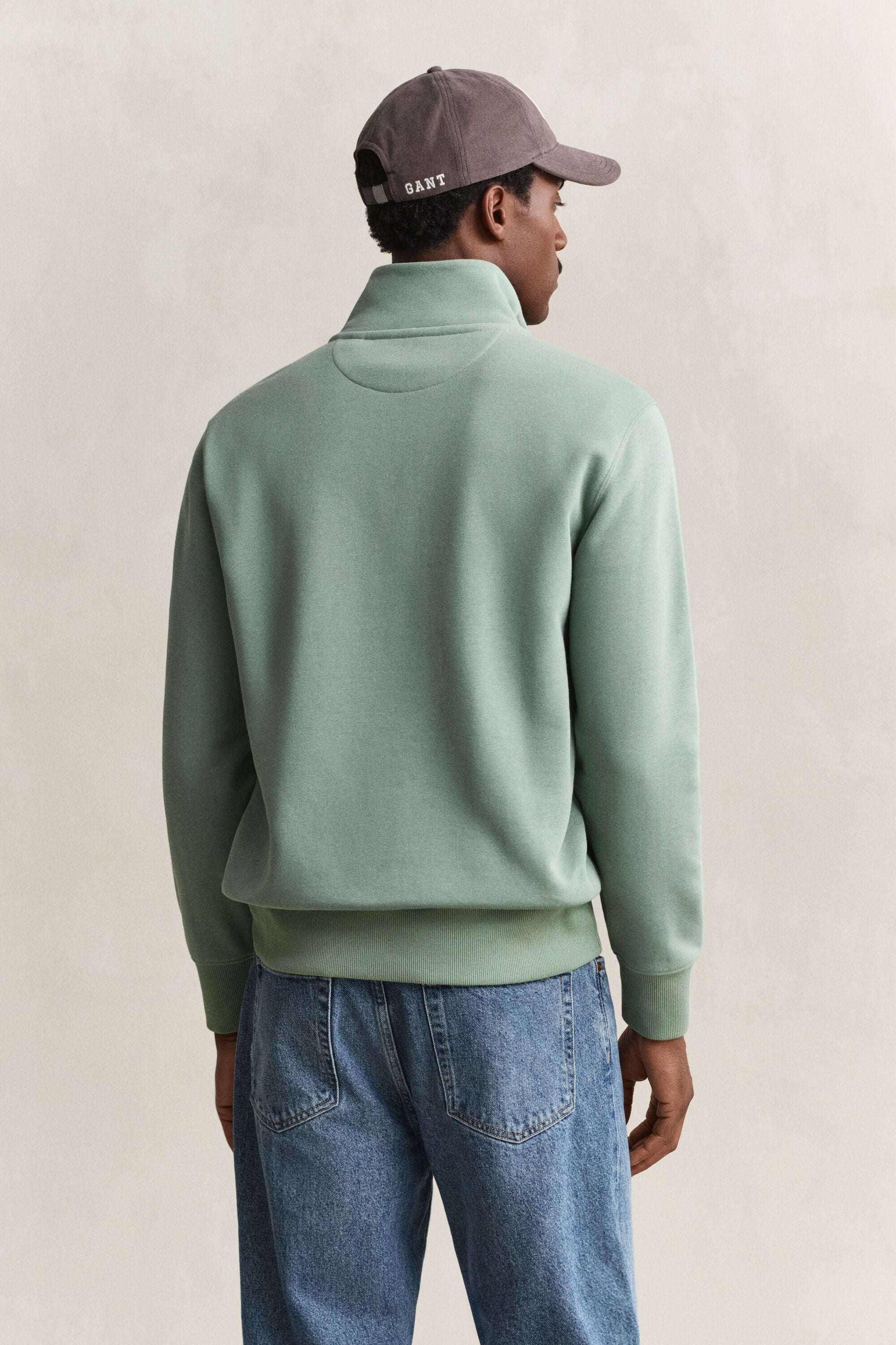 Shield sweatshirt med halv lynlås