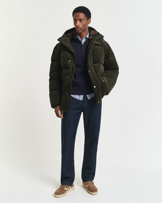 Sacker Rib sweatshirt med halv lynlås