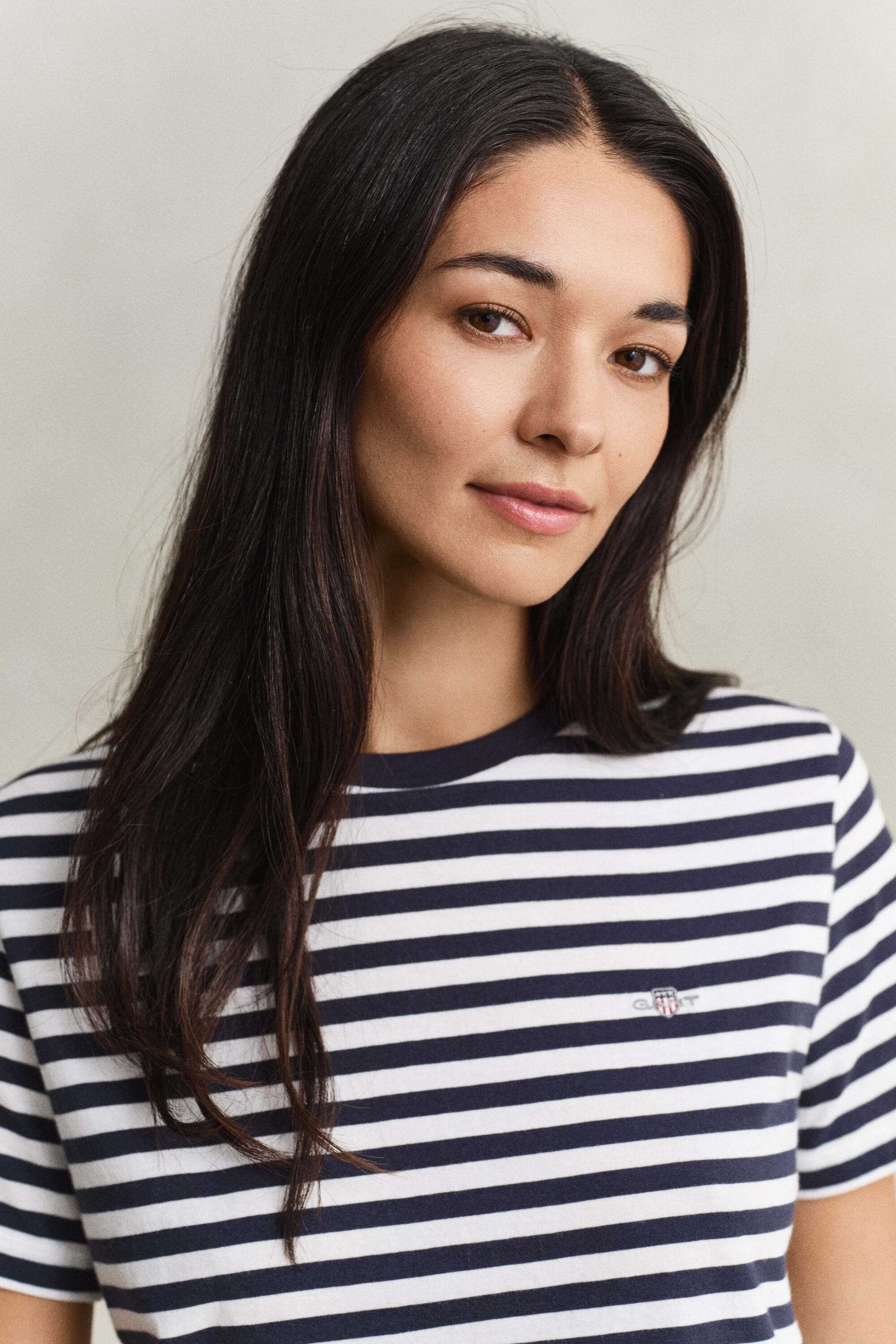 Stribet Shield T-shirt