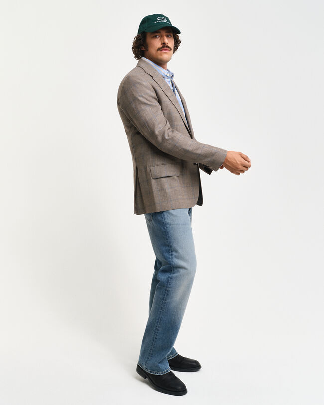 Regular fit Glen-ternet blazer