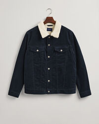 Trucker-jakke af jernbanefløjl