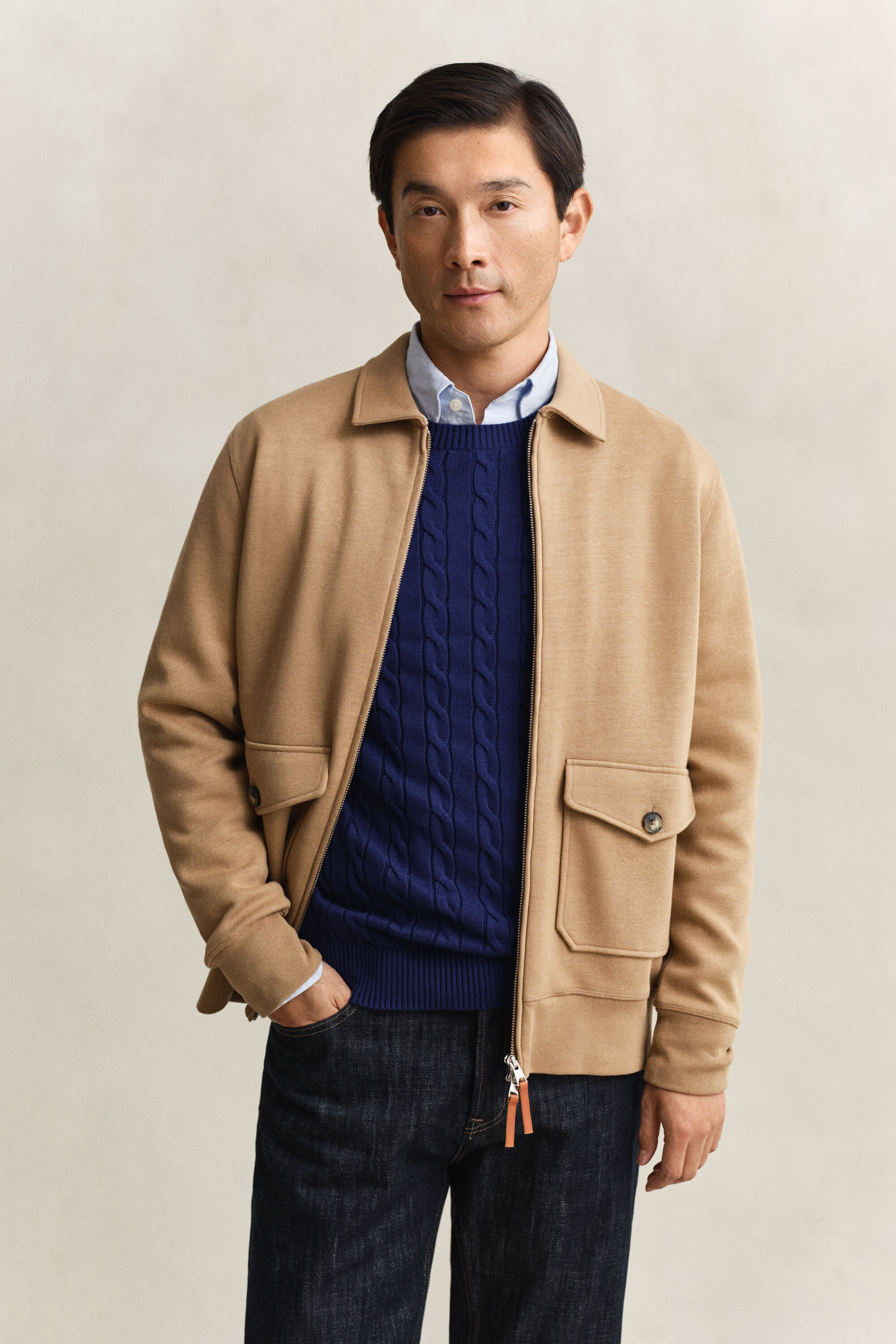 Ponte Di Roma sweatshirt med lynlås