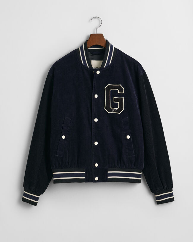 Varsity Jacket i jernbanefløjl