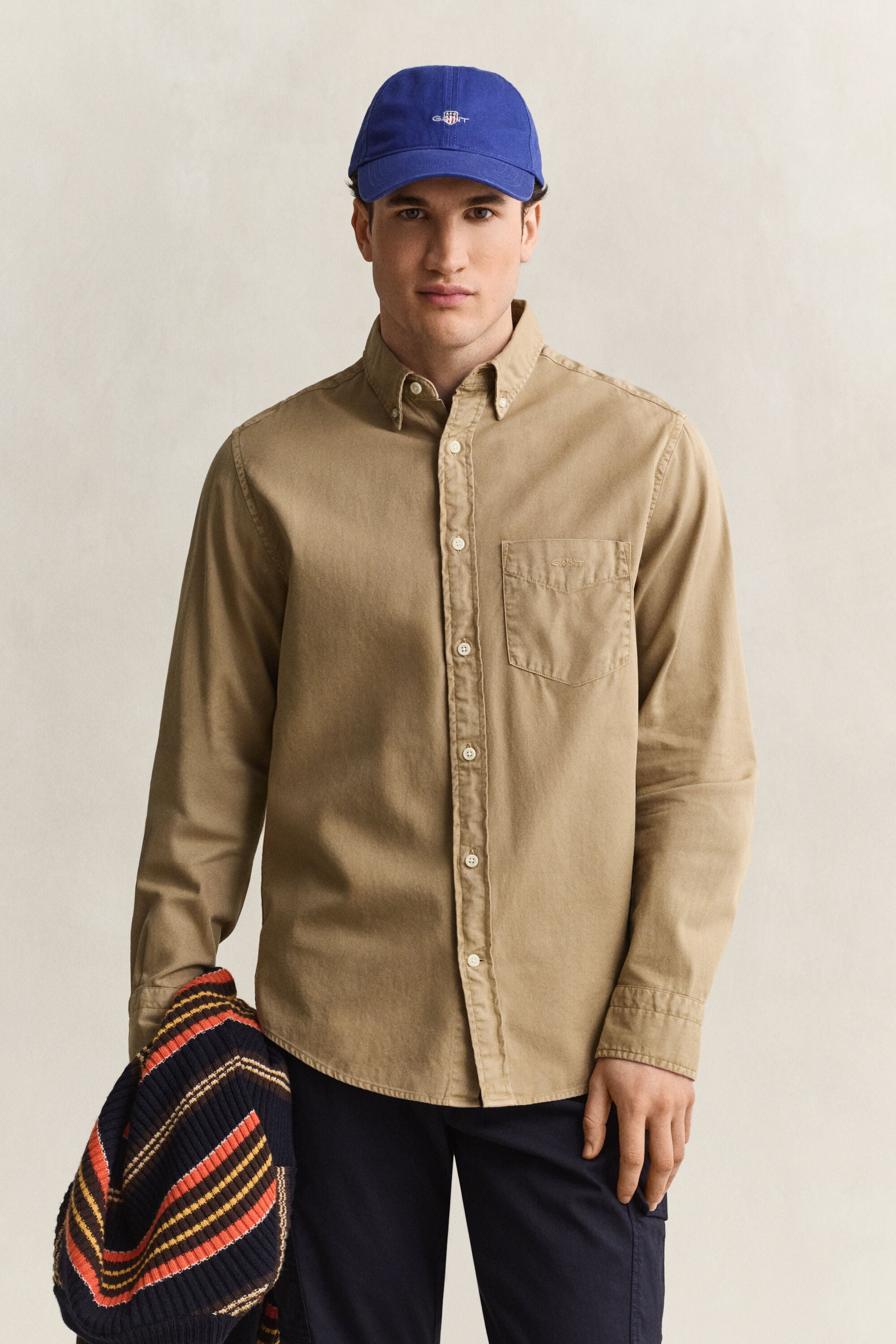 Regular fit skjorte af twill