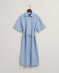 Skjortekjole af h&oslash;r med korte &aelig;rmer