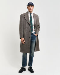 Regular fit klassisk stribet Oxford-skjorte