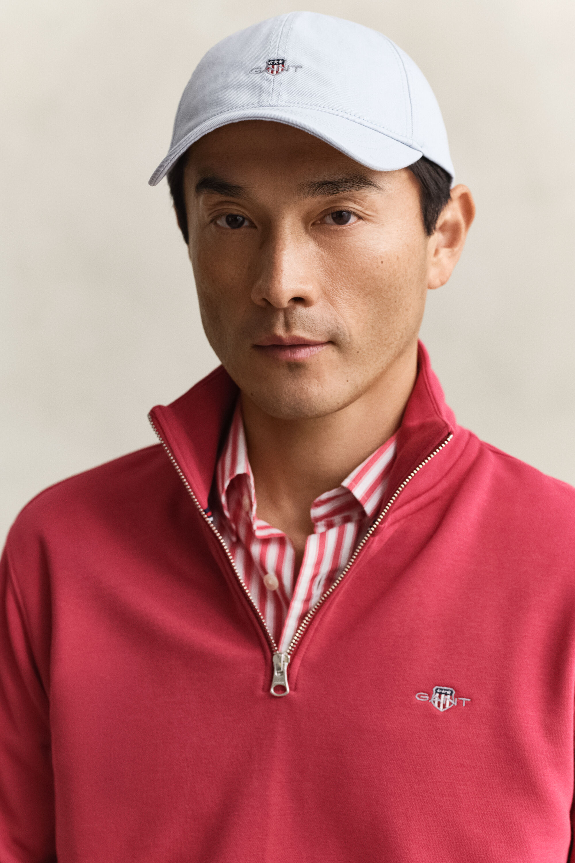 Shield sweatshirt med halv lynlås