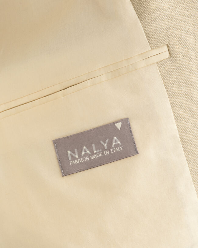 Relaxed fit jakkesæt-jakke af bomuld og hør