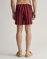 Classic fit blokstribede badeshorts