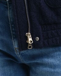 Harrington jakke af uld