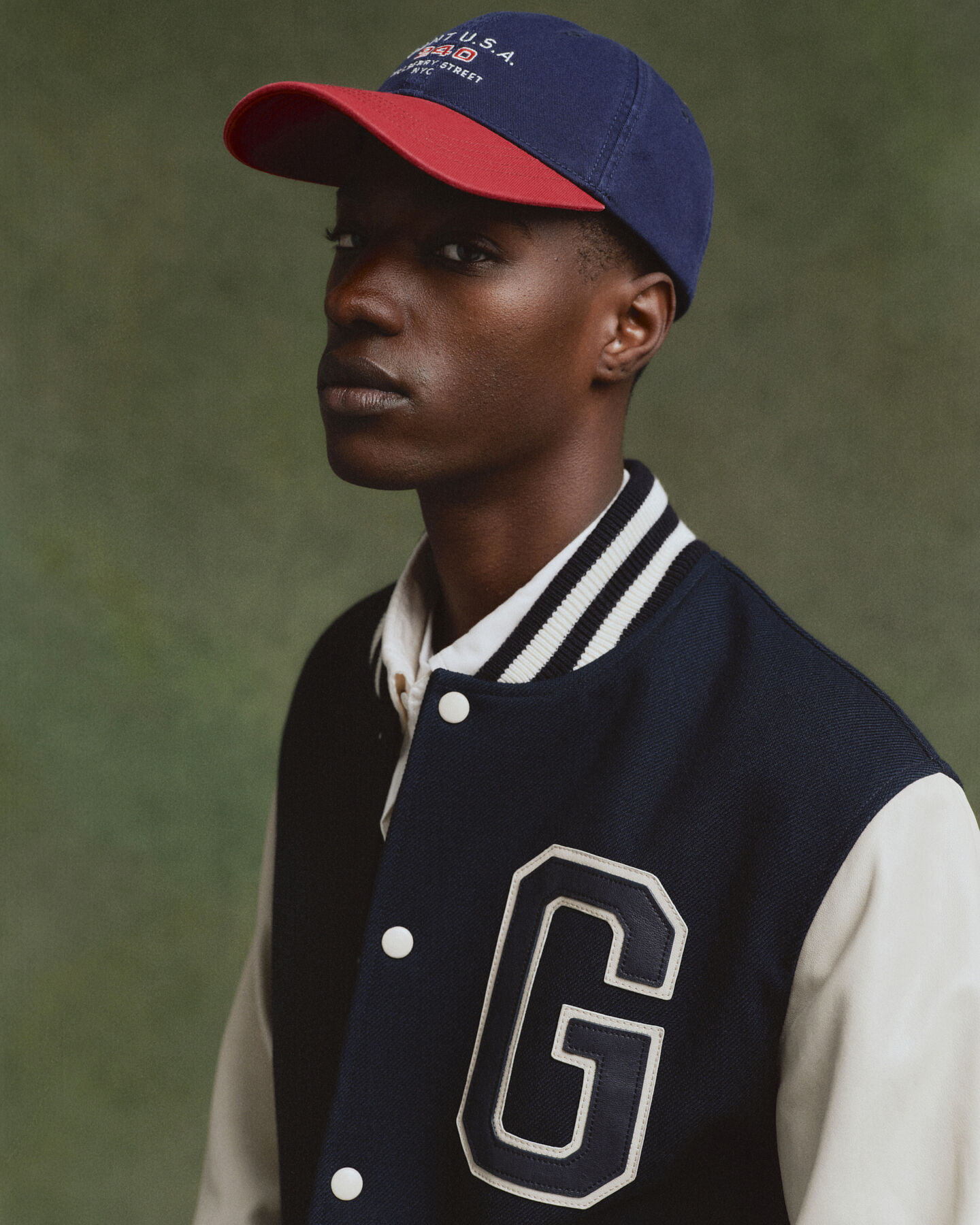 Varsity Jacket i l&aelig;derblanding